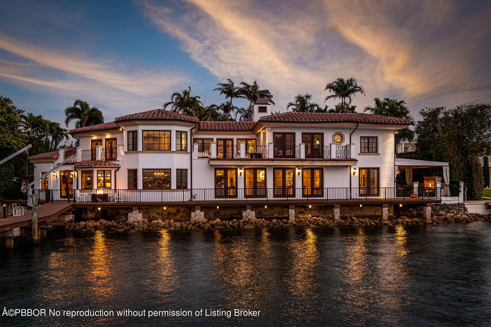 Magical estate compound, 3 4 acres hidden on the north end with 159 feet of direct intracoastal frontage sitting directly on the water with deep water dock draft of 8.