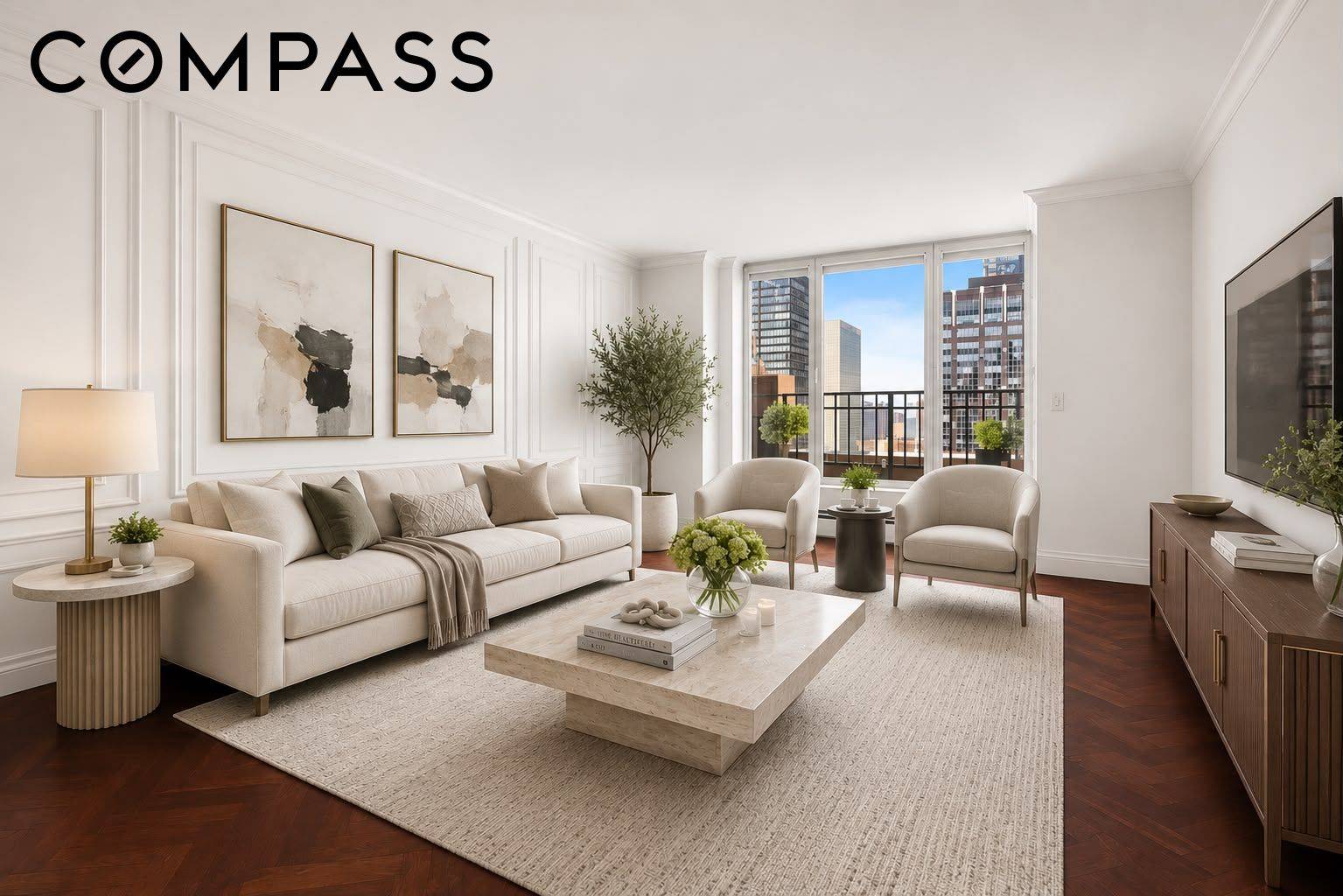 Penthouse 5C is a grand scale, sun filled residence that seamlessly blends elegant design, exceptional volume, and modern comfort.
