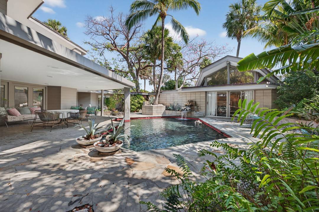 NESTLED IN THE BEL AIR NEIGHBORHOOD STEPS TO THE OCEAN IN THE QUAINT SEASIDE VILLAGE OF LAUDERDALE BY THE SEA HIDES A MID CENTURY MODERN GEM BY FLORIDA ARCHITECT DAN ...