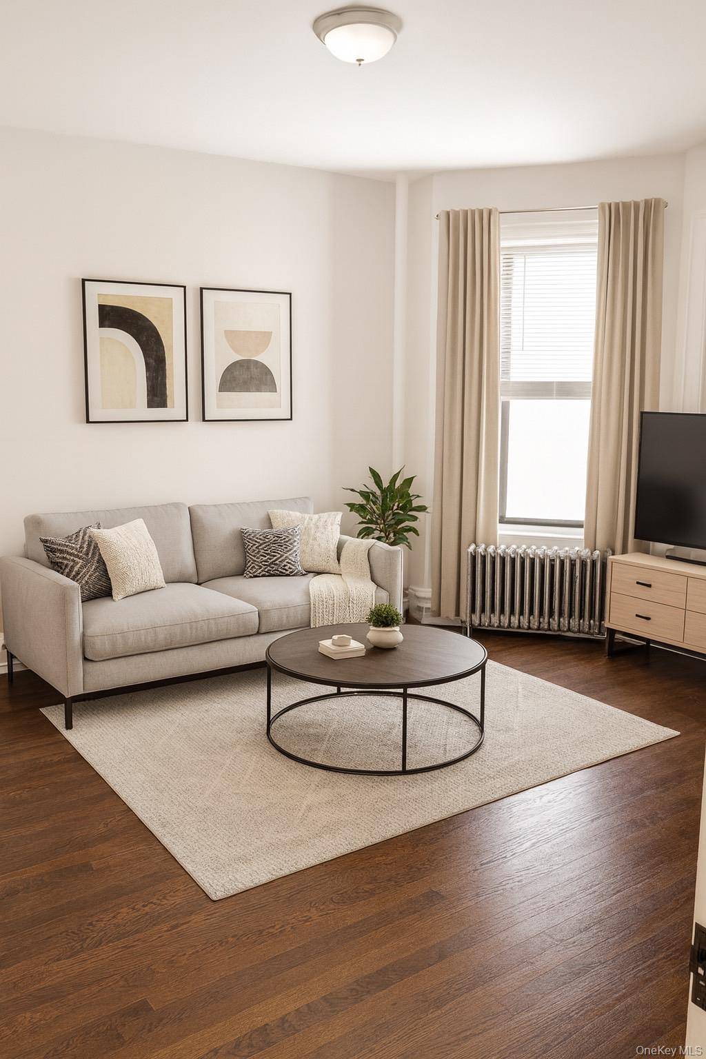 Offered a newly renovated 6 room 3 bedroom 1 bathroom apartment, Now available for immediate rental occupancy.