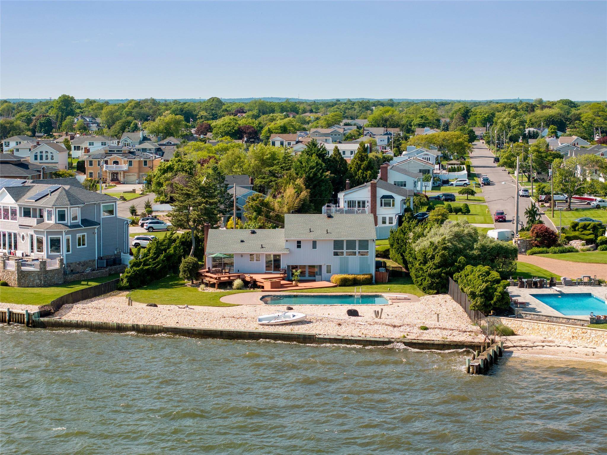 Bayfront home perfectly positioned on the Great South Bay, offering a rare and coveted lifestyle where only a limited number of residences sit directly on the open bay.