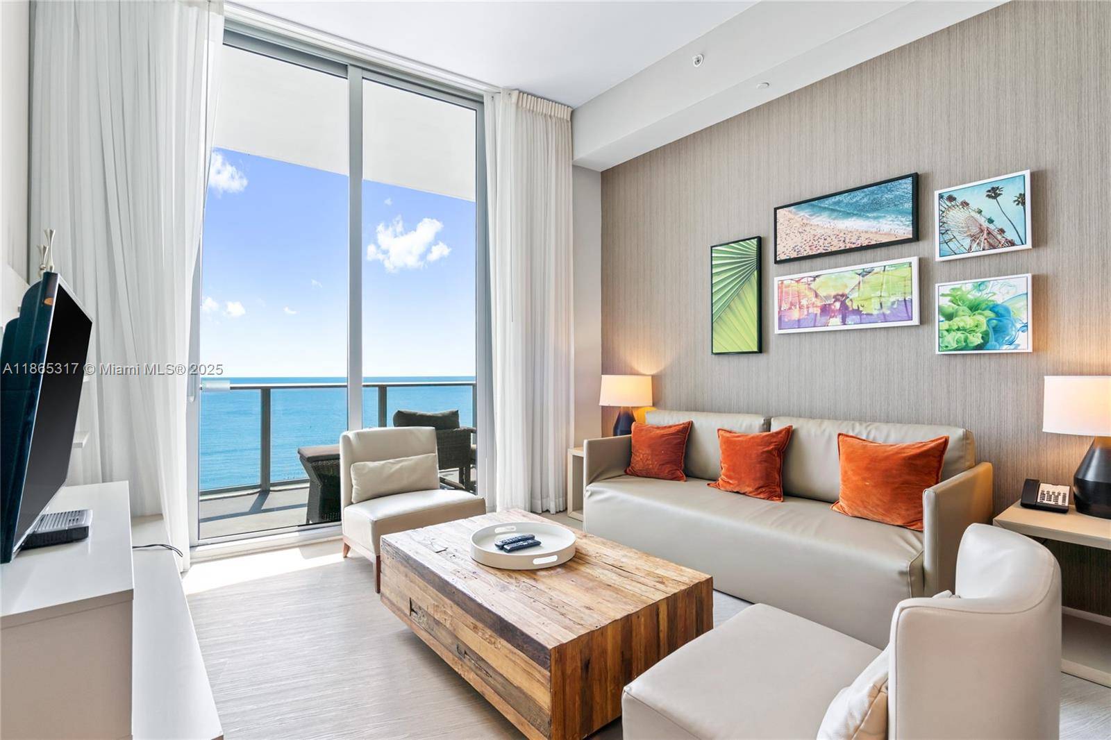 Stunning fully furnished residence at Lyfe with direct ocean views.