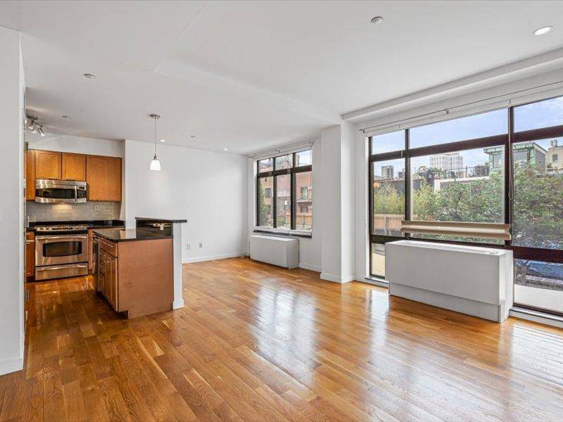 One bedroom boutique condominium in Williamsburg, Brooklyn comes with private storage.