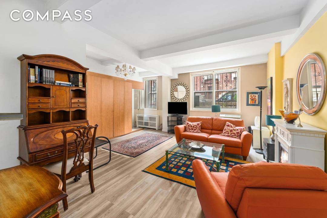 Introducing this elegant and spacious pre war 1 bedroom, 1 bathroom residence, with the potential for a seamless conversion into a 2 bedroom layout see alternate floor plan.