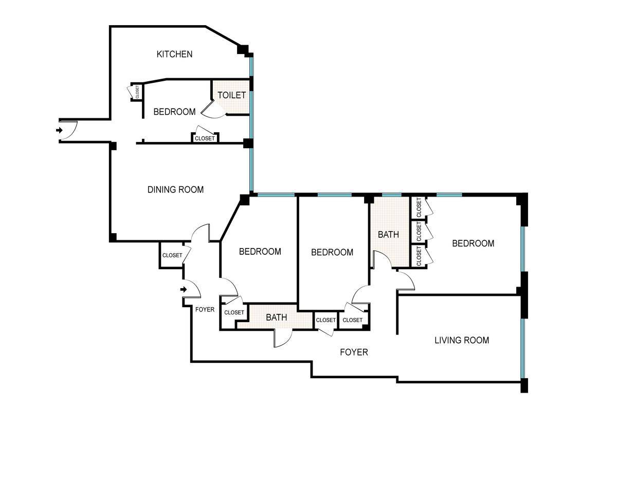THIS APARTMENT IS SOLD WITH A RENT STABILIZED TENANT IN PLACE.