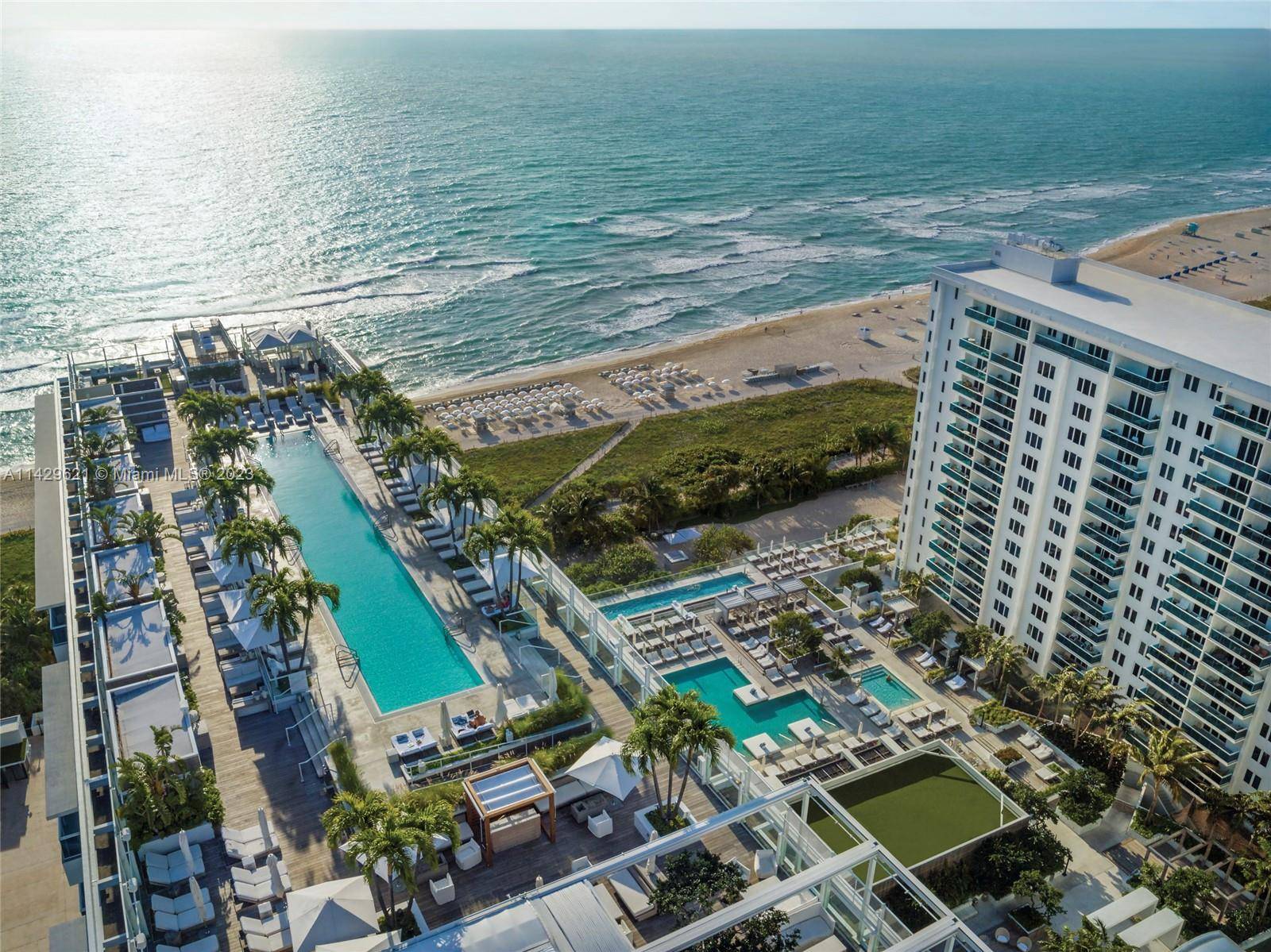 This upscale beachfront hotel is a minute from Collins Avenue bus stop, a mile from the bustling Lincoln Road and 1.