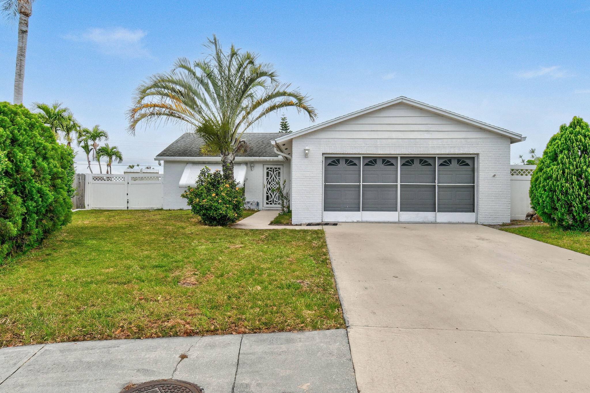 Spacious 2 bed, 2 bath home in desirableJupiter Village on the largest lot in the community, offering unmatched outdoor space and privacy.