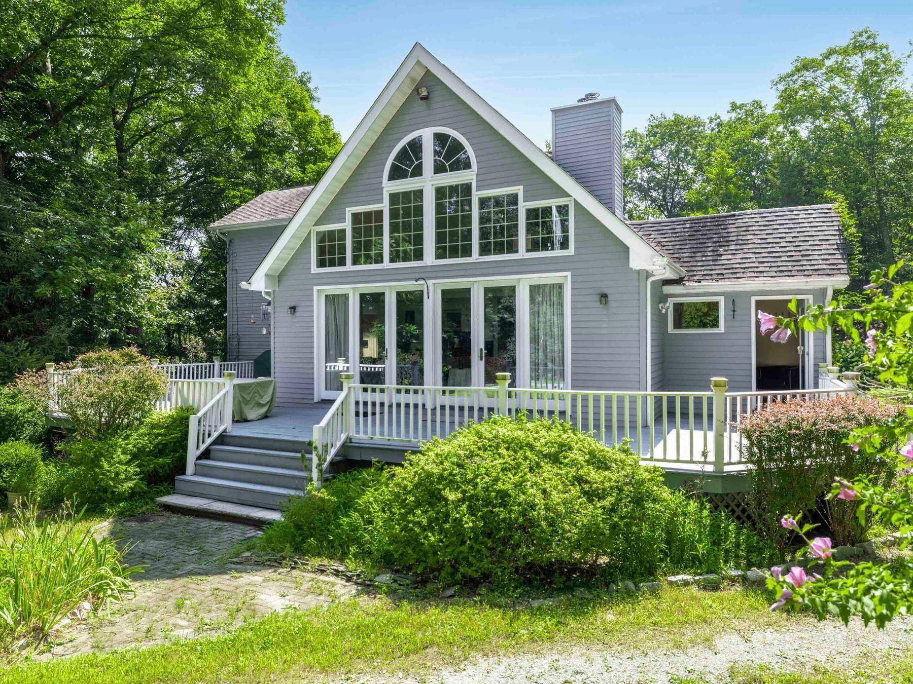 Unique Custom Contemporary privately nestled on 8 beautiful acres offering the serene retreat you have been searching for yet just an hour's drive to the George Washington Bridge.