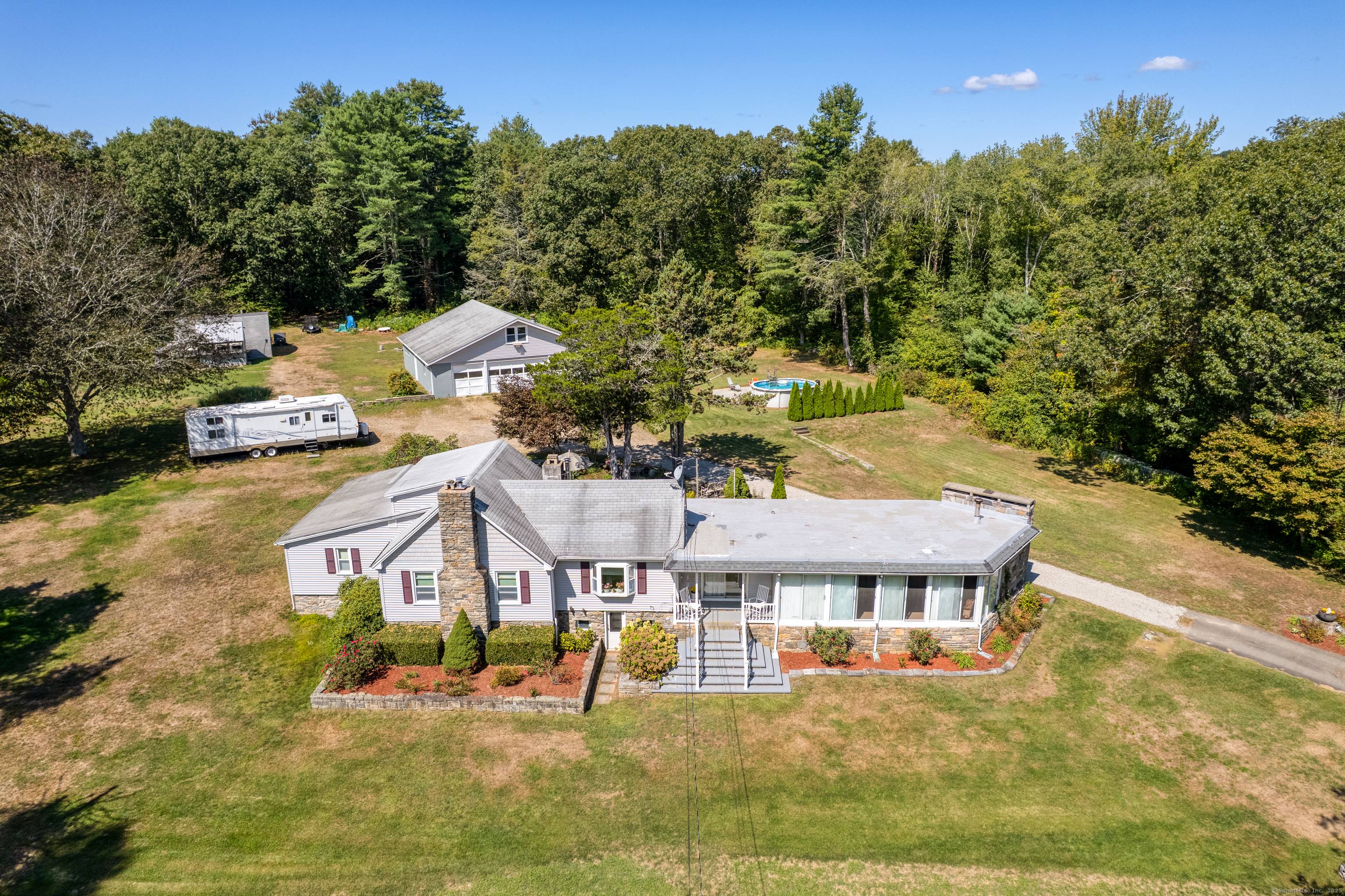 Privacy abounds in this distinctive, unique, 3 bedroom, 1.