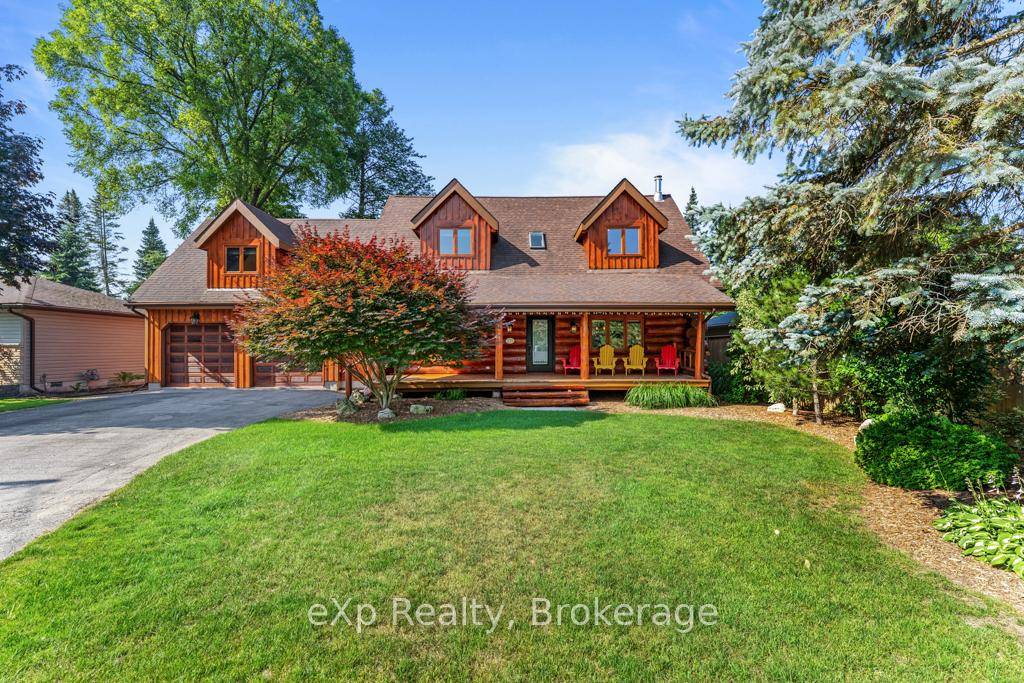 Executive Hand Crafted Custom Built, Scandinavian Open Concept White Pine Log Timber Frame House.