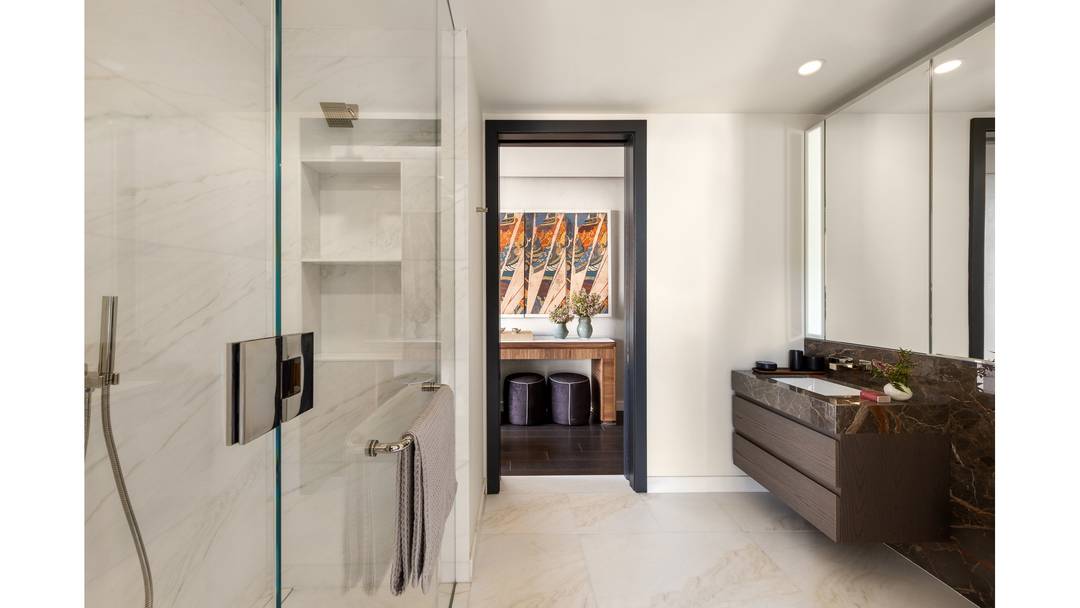 Welcome to Residence 50A at The Greenwich by Rafael Vi oly, where elevated living meets unparalleled views.