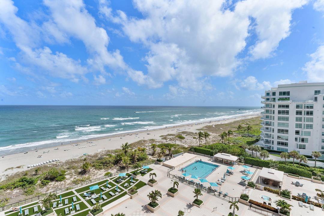 Perched high above the shoreline in the prestigious Whitehall, this stunning 2 bedroom, 2 bath oceanfront residence offers sweeping, unobstructed views of the Atlantic from every room.