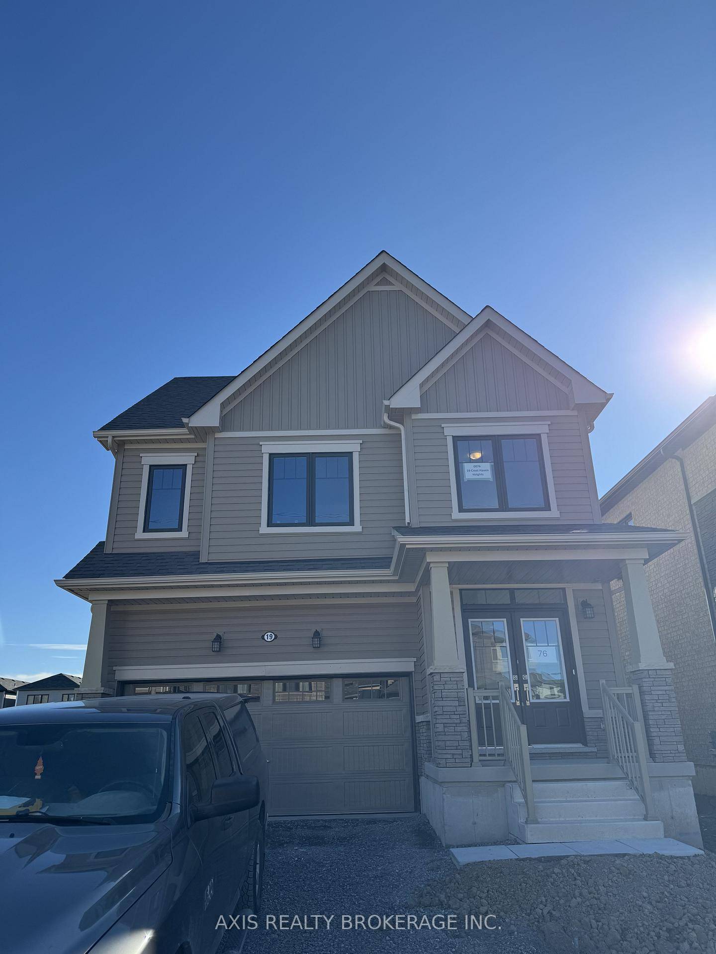 Spacious brand new detached home features four bedrooms and three bathrooms.