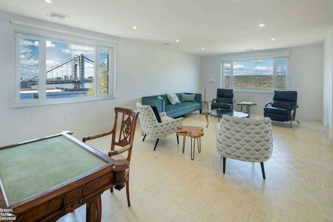 Welcome to 9 Chittenden Avenue, perfectly perched on a corner lot with unobstructed views of the Hudson River and the George Washington Bridge.