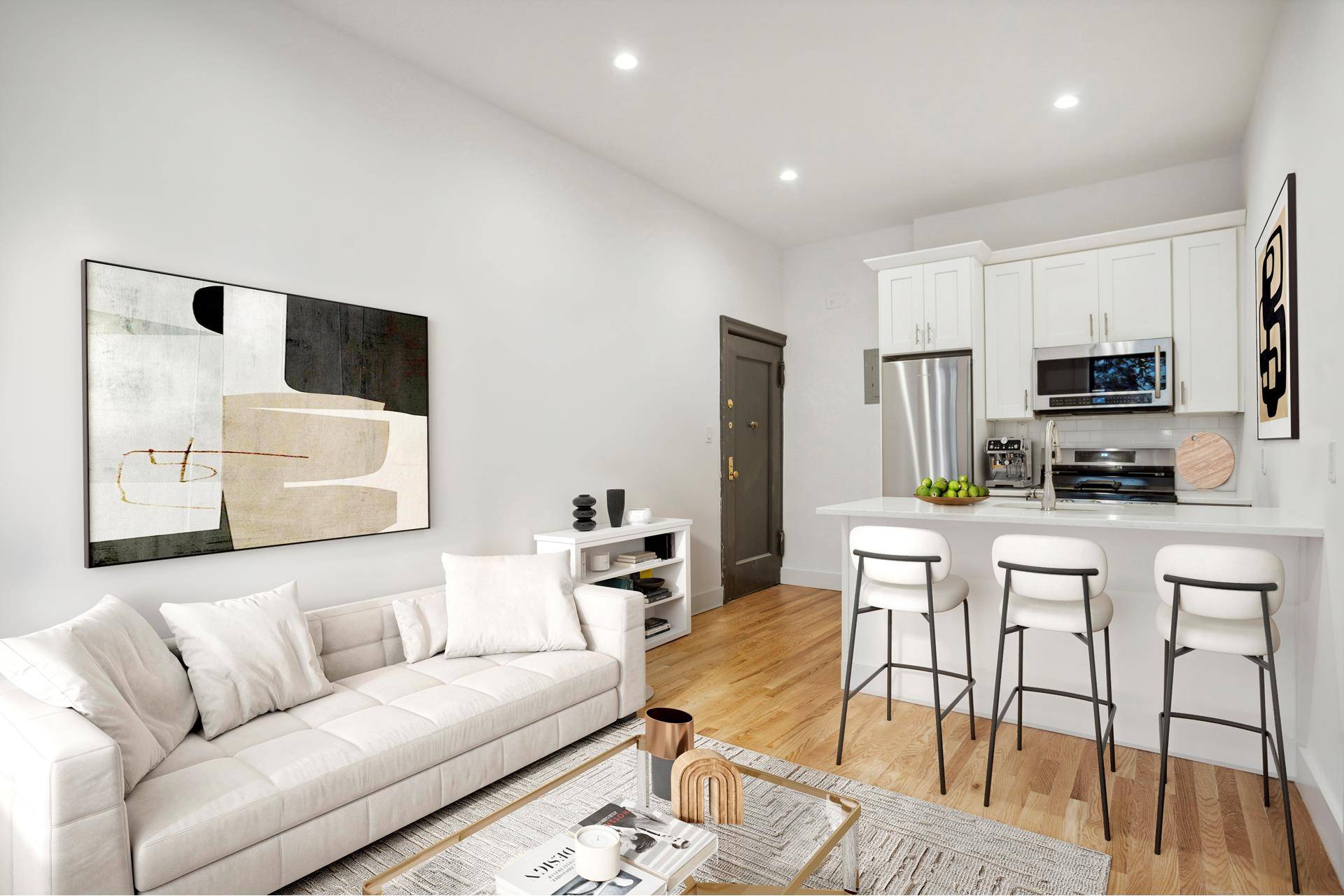 Residence 1D is a charming one bedroom one bathroom apartment that is perfectly situated in the heart of Northern Park Slope.