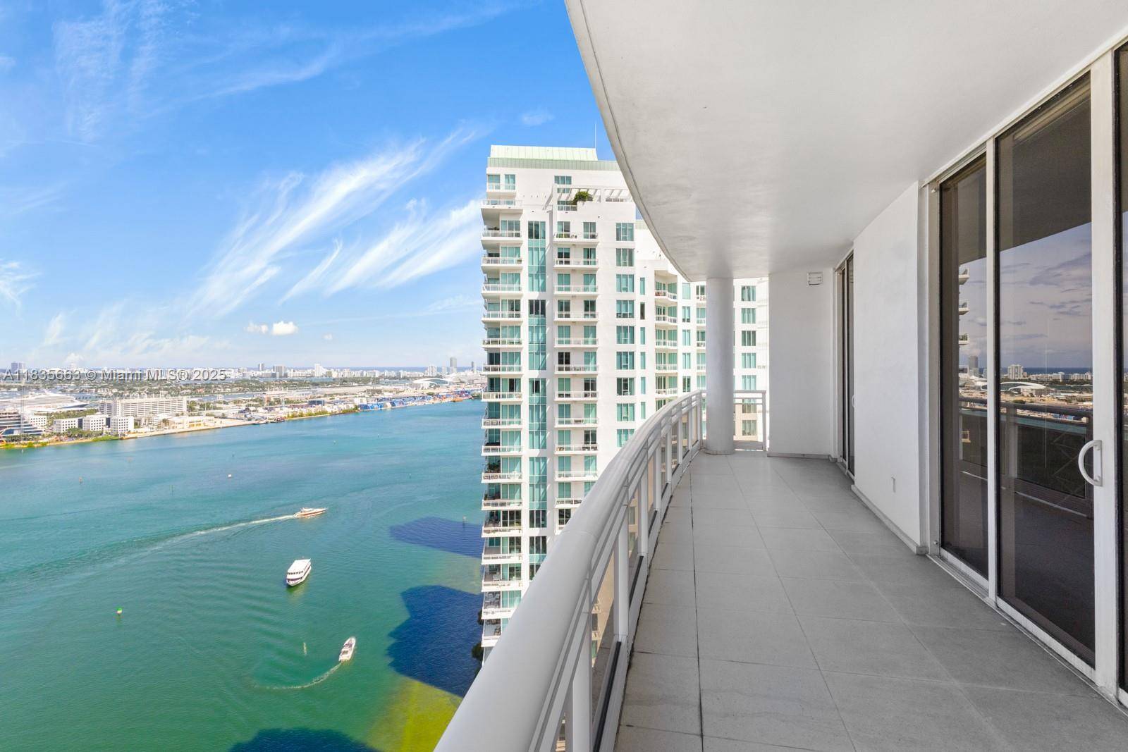 Experience luxury waterfront living from the 36th floor in this exquisite 2 bedroom, 2.