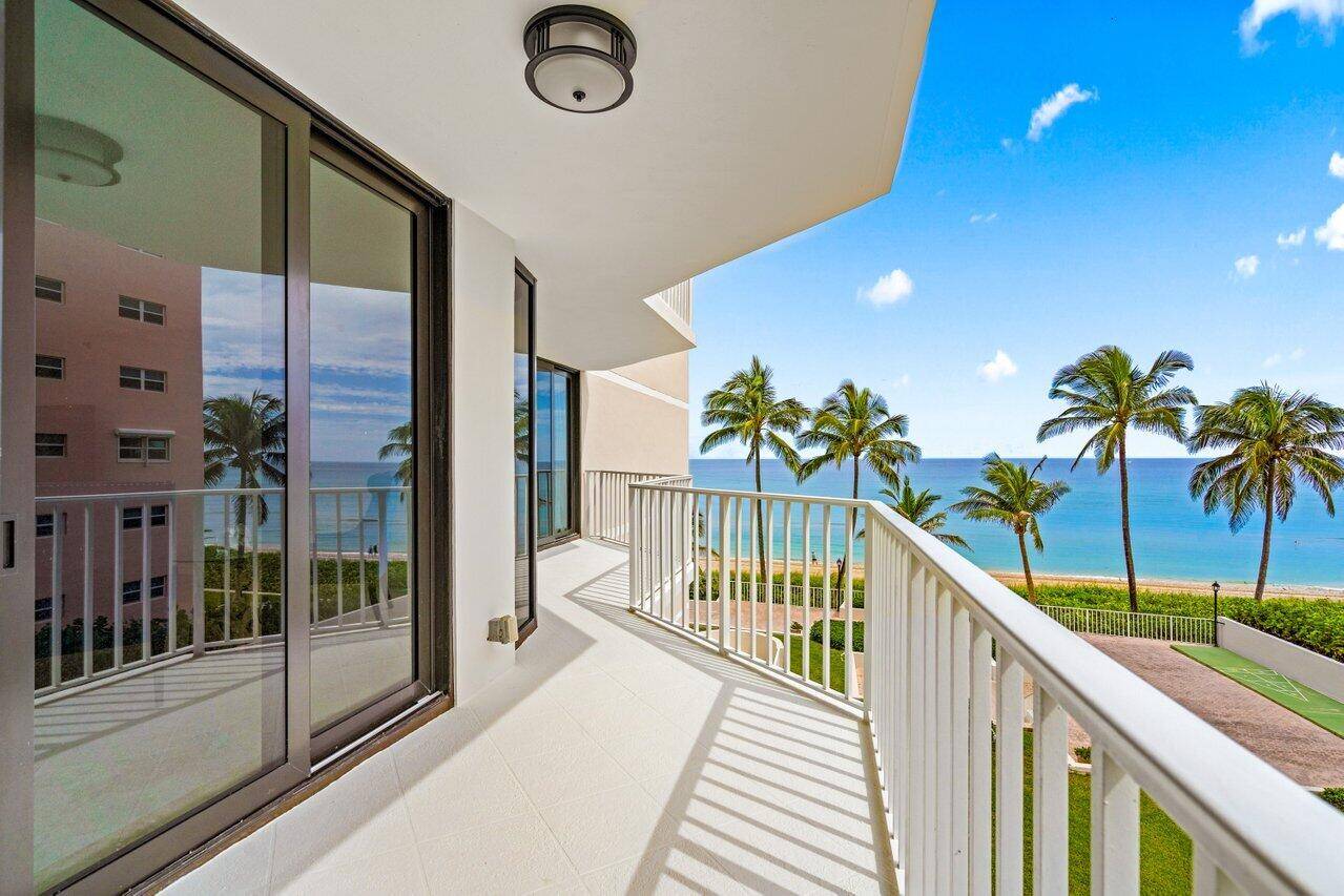 Trafalgar 2 bedroom 2 bath furnished rental with delightful ocean views and southeast exposure.