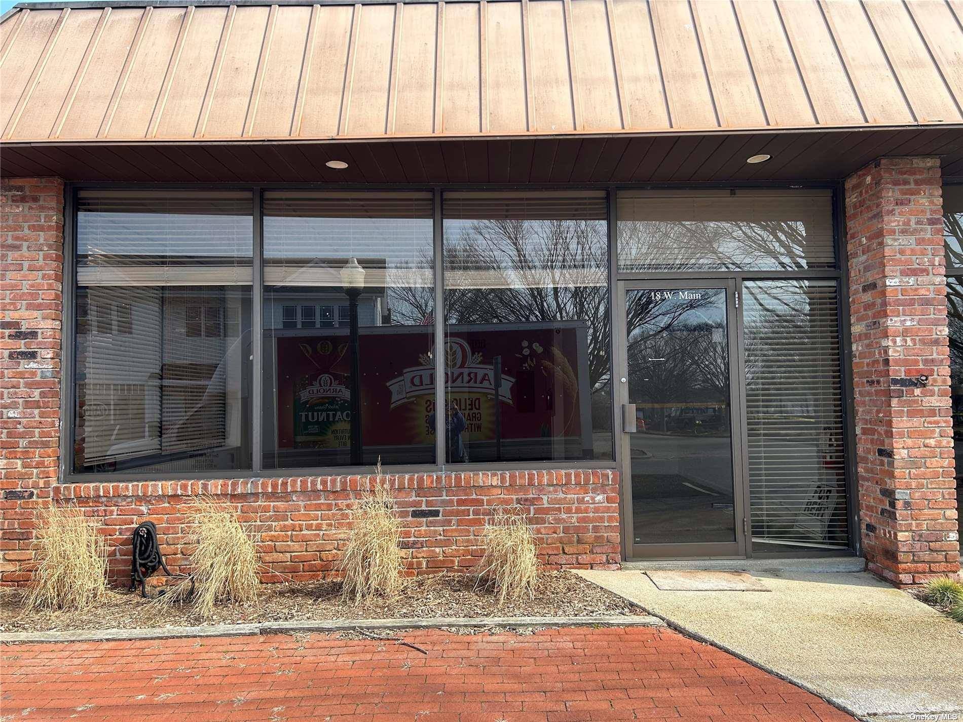 Commercial space for rent in Southampton zoned Village Business.