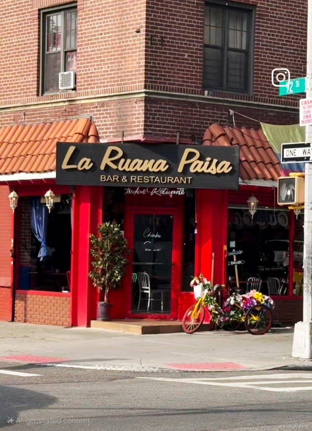 Established JACKSON HEIGHTS Latin Restaurant and bar For Sale, offers authentic Colombian cuisine made fresh daily for breakfast, lunch and dinner.