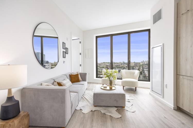 From its perch at the intersection of three legendary Brooklyn neighborhoods, The Axel is the latest high rise to make its debut in New York City.