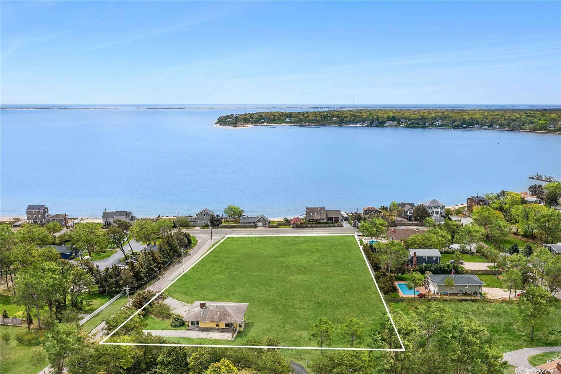 Rare opportunity with frontage on Montauk Highway in Hampton Bays !