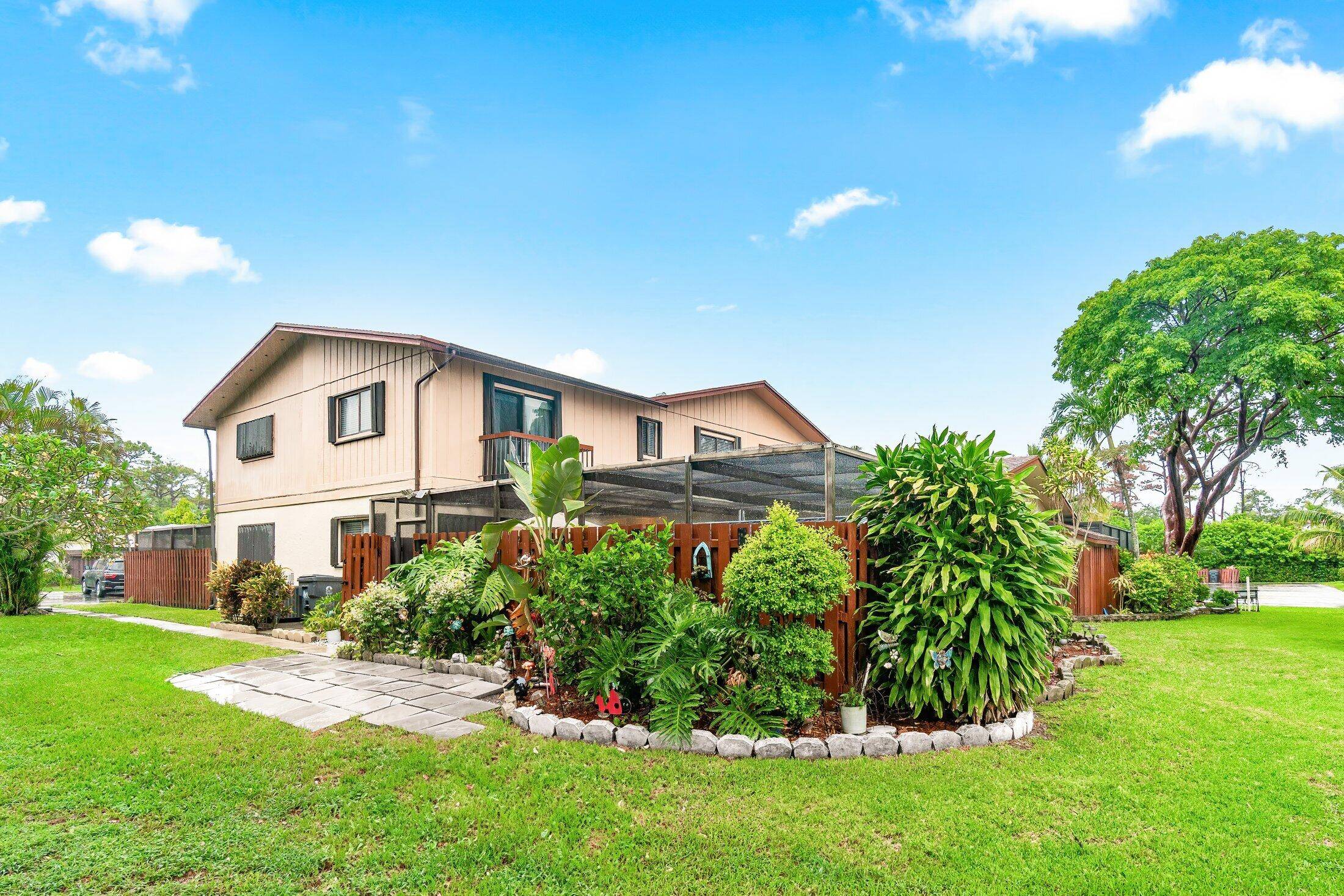 Nestled in a gated community, this 3 bedroom, 2 bathroom townhouse is a true gem !