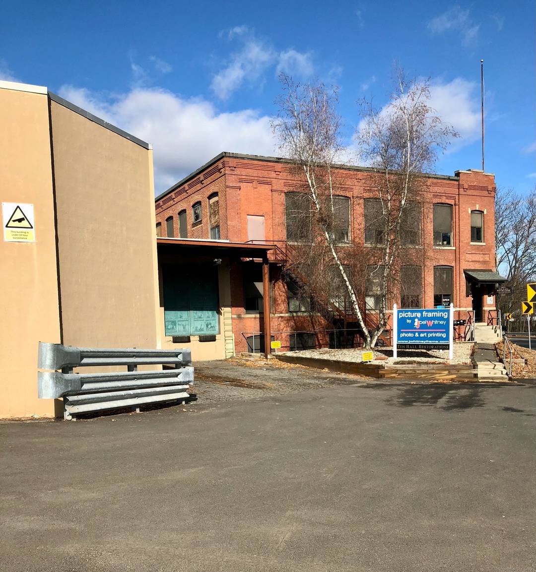 Old School Industrial Building located in a perfect spot just south of on off ramp of Route 72 with quick connections to Route 84.