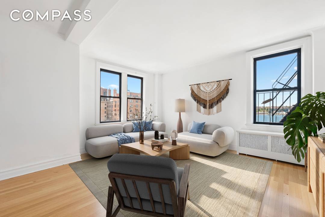 Perched in a beautiful pre war building designed by renowned architect Gaetan Ajello, Residence 13D is a corner home that captures the very best of classic Upper West Side living.