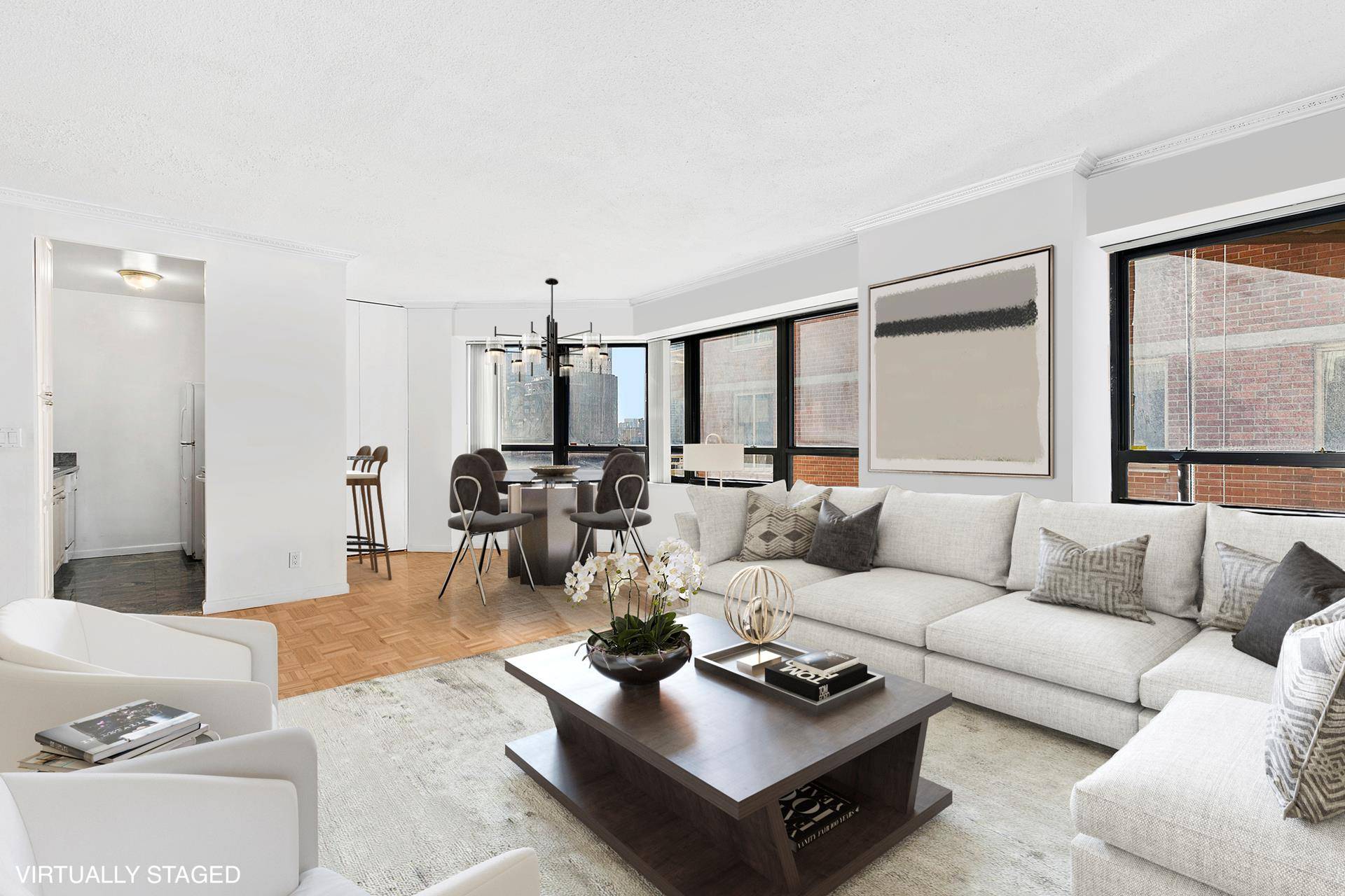 Generously sized 2 Bedroom 2 Bath condo in a full service, white glove building.