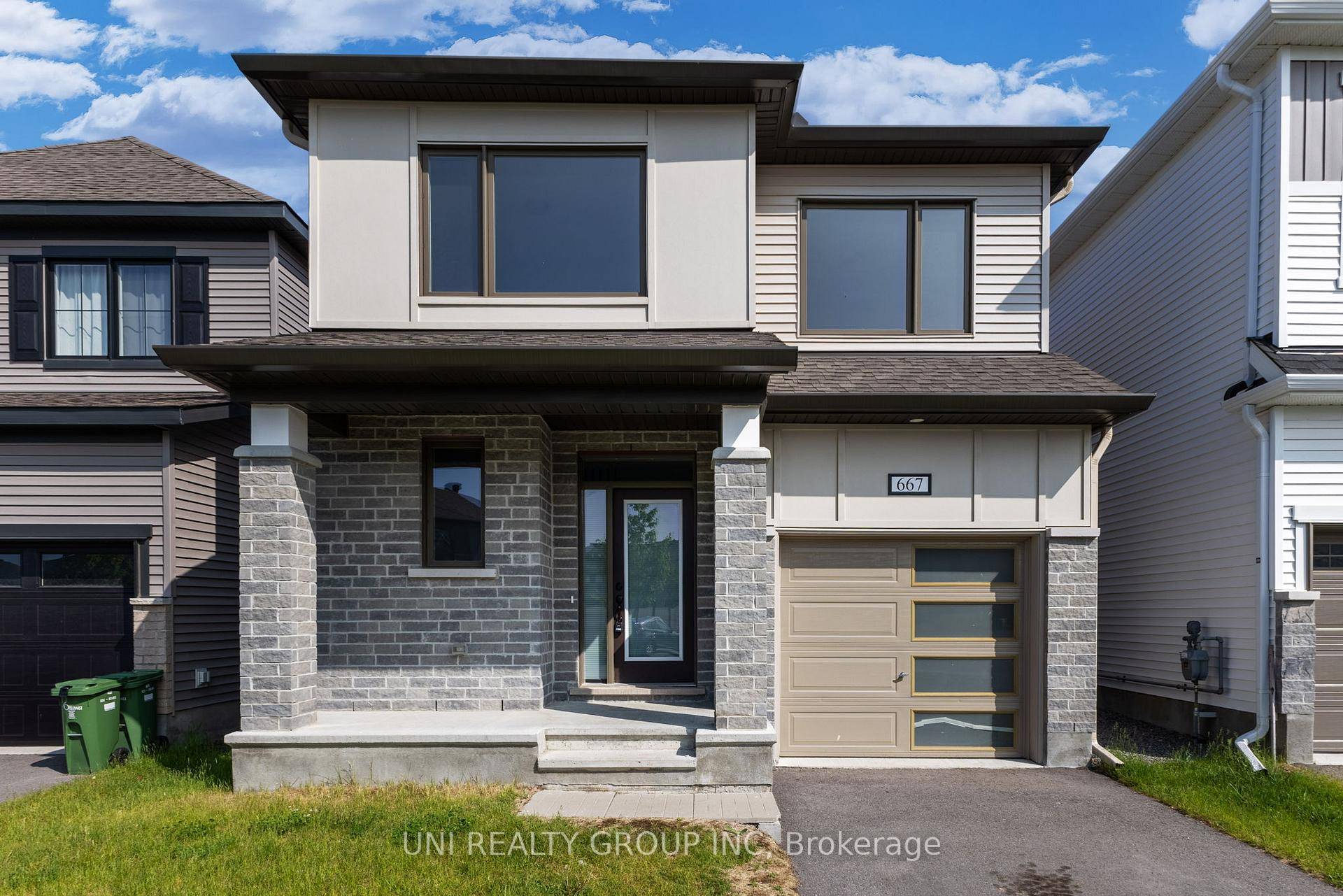 Located in the quiet Cul De Sac with modern exterior, this charming like new single home has many features you dream about !
