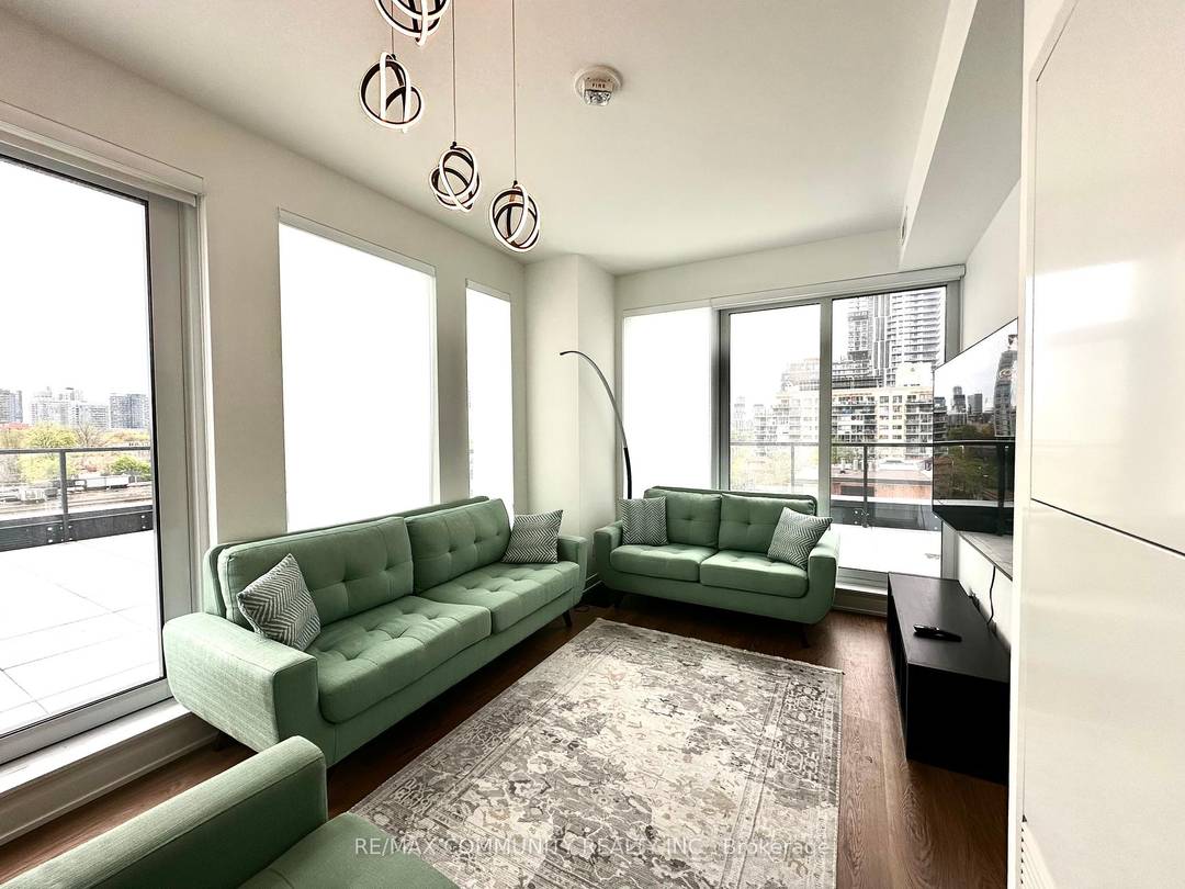Discover an unparalleled 2 bed, 2 bath fully furnished unit at PRIME CONDOS featuring a unique 700 sqft private terrace with full north and west exposure of Jarvis.