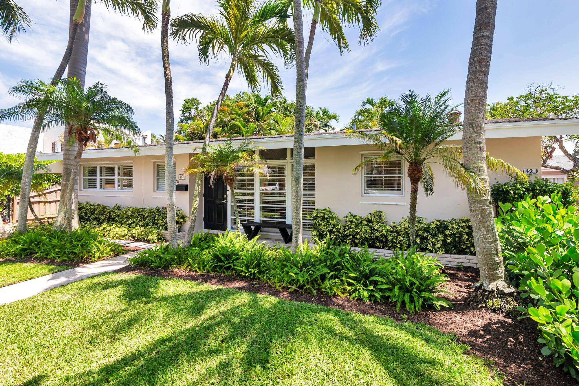 Mid Century style home just five houses from the waterfront !