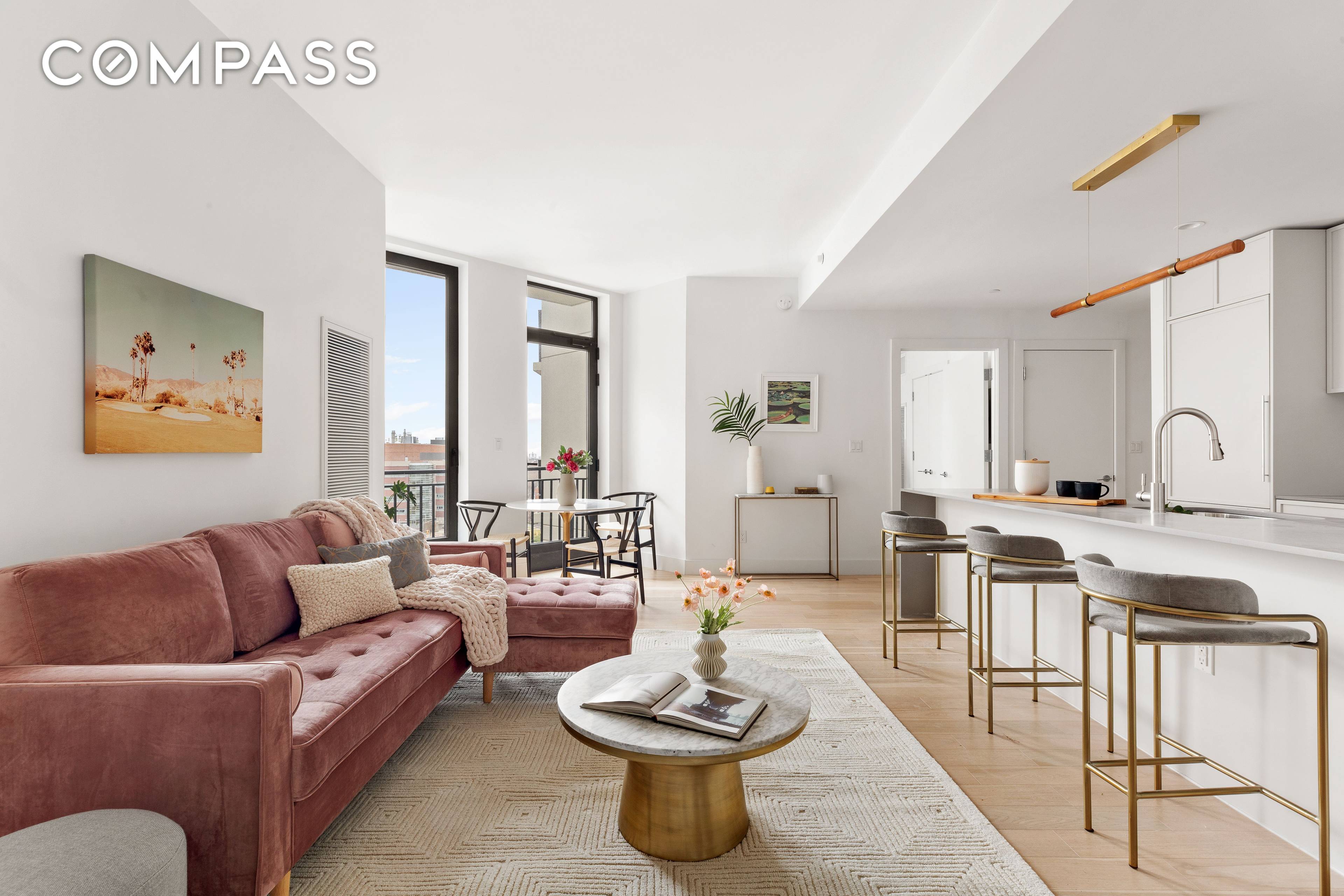 Immediate Occupancy Crown Heights First Full Service Condominium Residence 12E is a spacious two bedroom, two bath home with beautiful east and north facing windows.