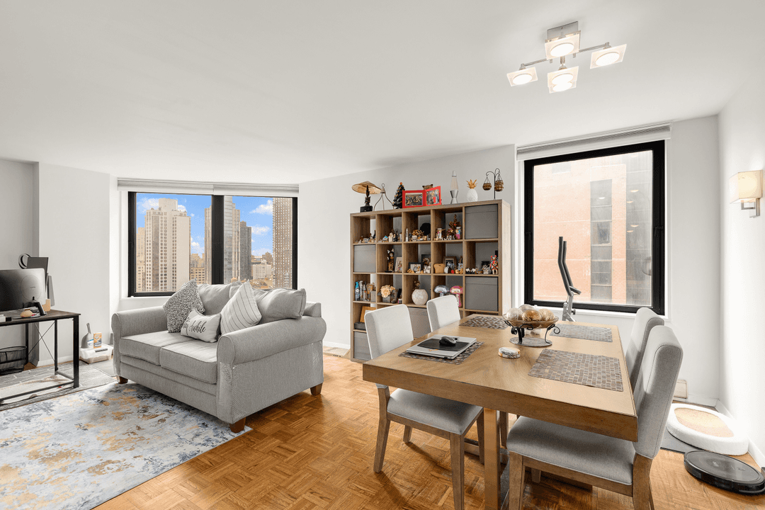 Renovated 1 bed 1 bath 800 sq ft condo with East River views.