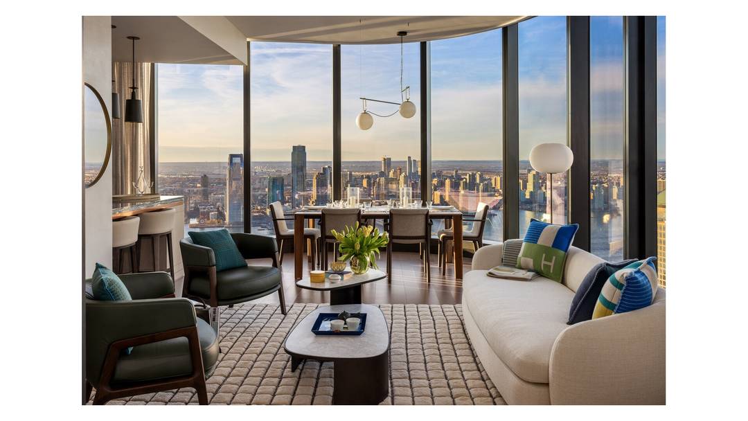 Welcome to Residence 76E at The Greenwich by Rafael Vinoly, a two bedroom, two and a half bathroom featuring magnificent northern and western exposures, and panoramic views of the Hudson ...