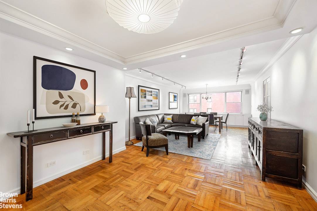 In the Heart of the UES Offering approximately 1, 050 square feet of living space, this spacious two bedroom, one and a half bathroom residence with an in unit washer ...