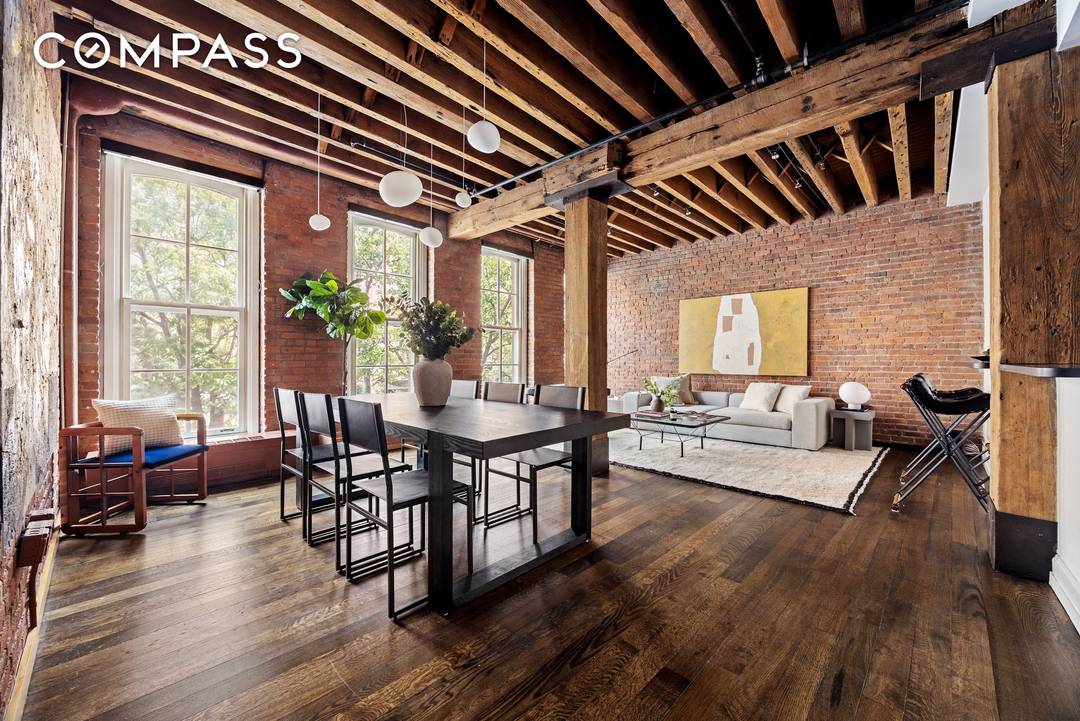 Authentic 2 BD 2 BA renovated loft with private terrace in prime Tribeca Historic District.