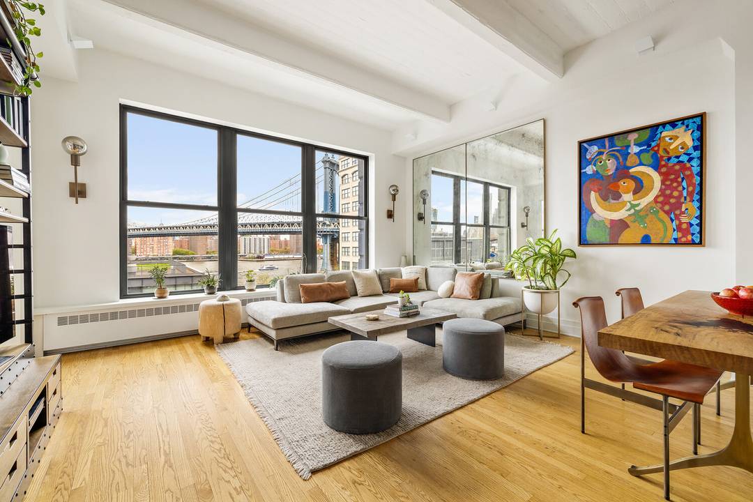 Perched on the eighth floor of the iconic Sweeney Building at 30 Main Street, this architect designed loft is one of DUMBO's most thoughtfully reimagined residences.