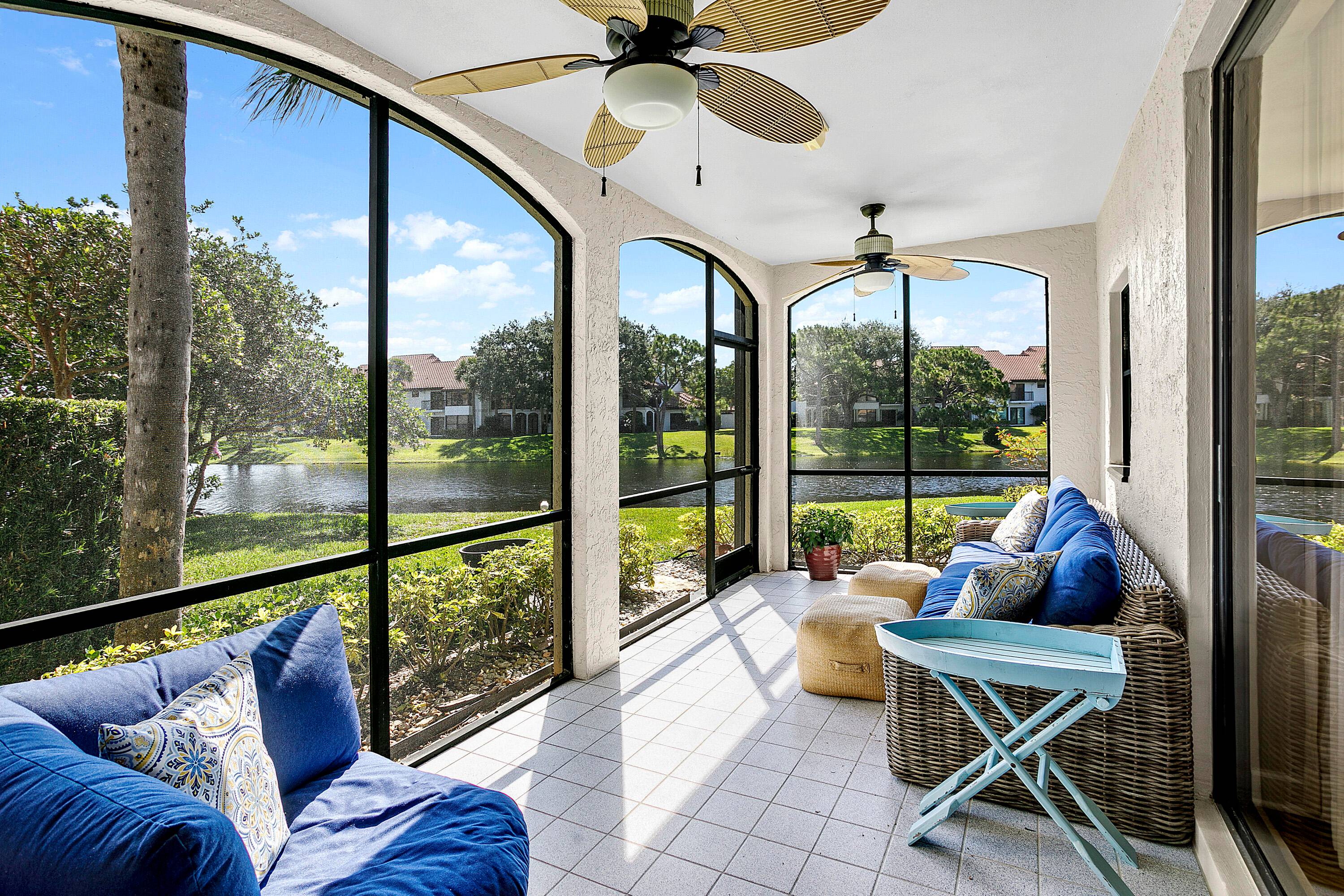 A beautiful renovated first floor 2 bed, 2 bath condo in West Bay in Jonathan's Landing.