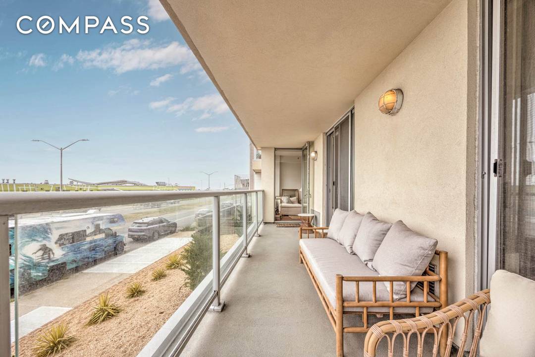 Oceanfront 2 bed, 2 bath condo with a private terrace and deeded parking.
