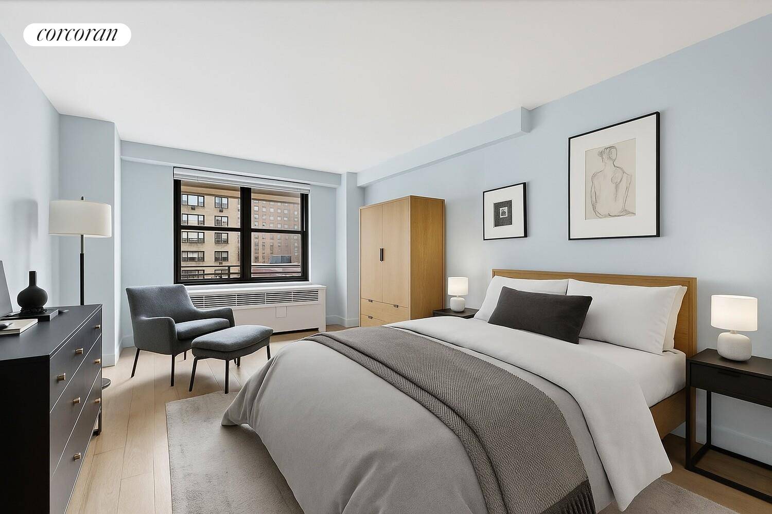 JUST LISTED Renovated 1 Bedroom with Expansive South Facing Balcony in Full Service Upper East Side Co op Welcome to Residence 9N at 345 East 81st Street a sun drenched, ...
