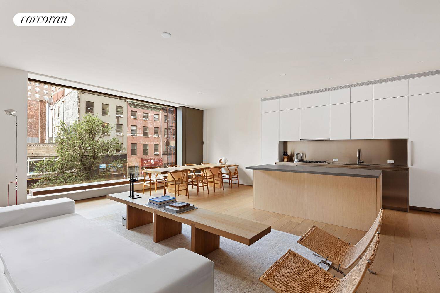 Welcome to 251 West 14th Street, Unit 3A, where minimalistic style meets comfort in this stunning 2 bedroom, 2.