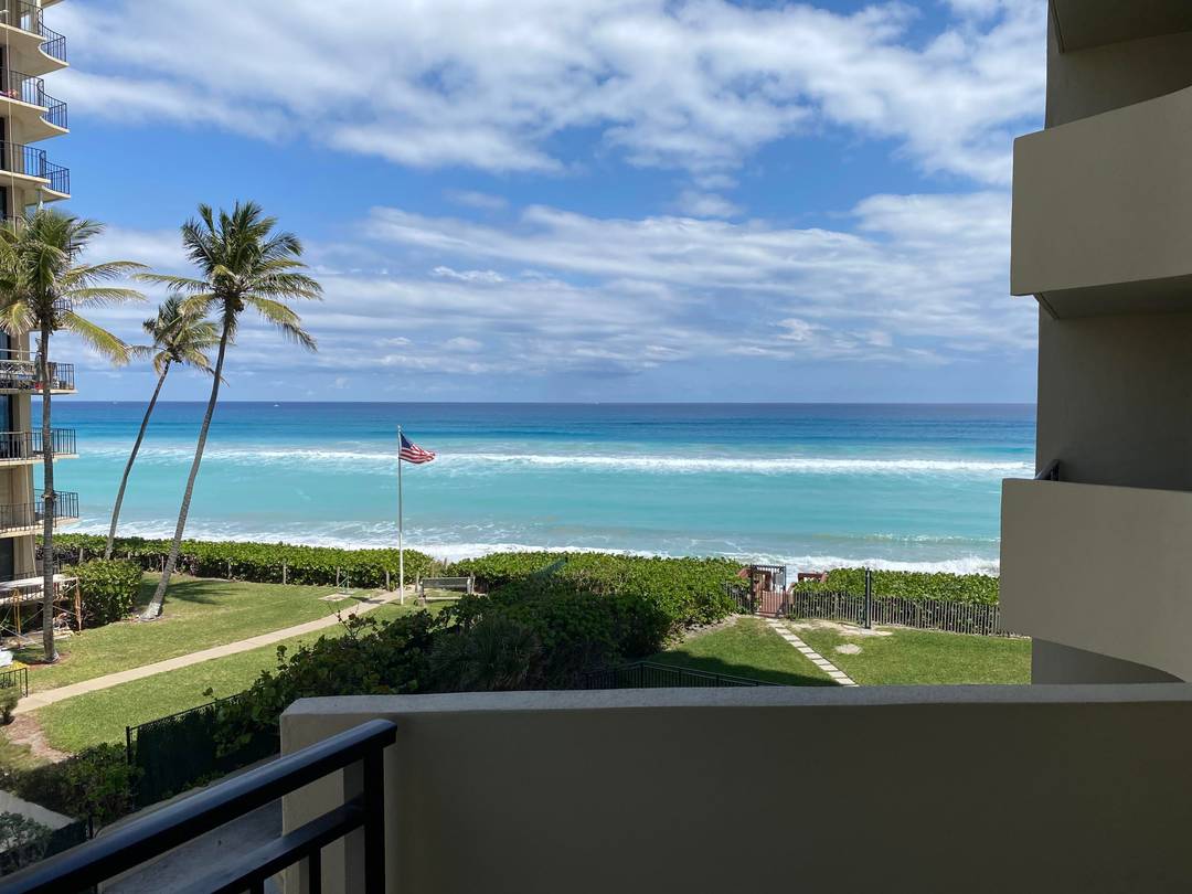 Beautifully updated condo with ocean and wide intra coastal views !