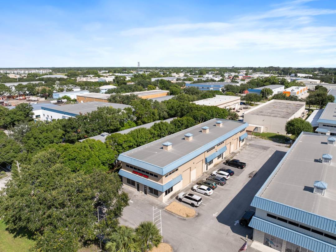 This 6, 400 SF concrete and steel building is situated on.