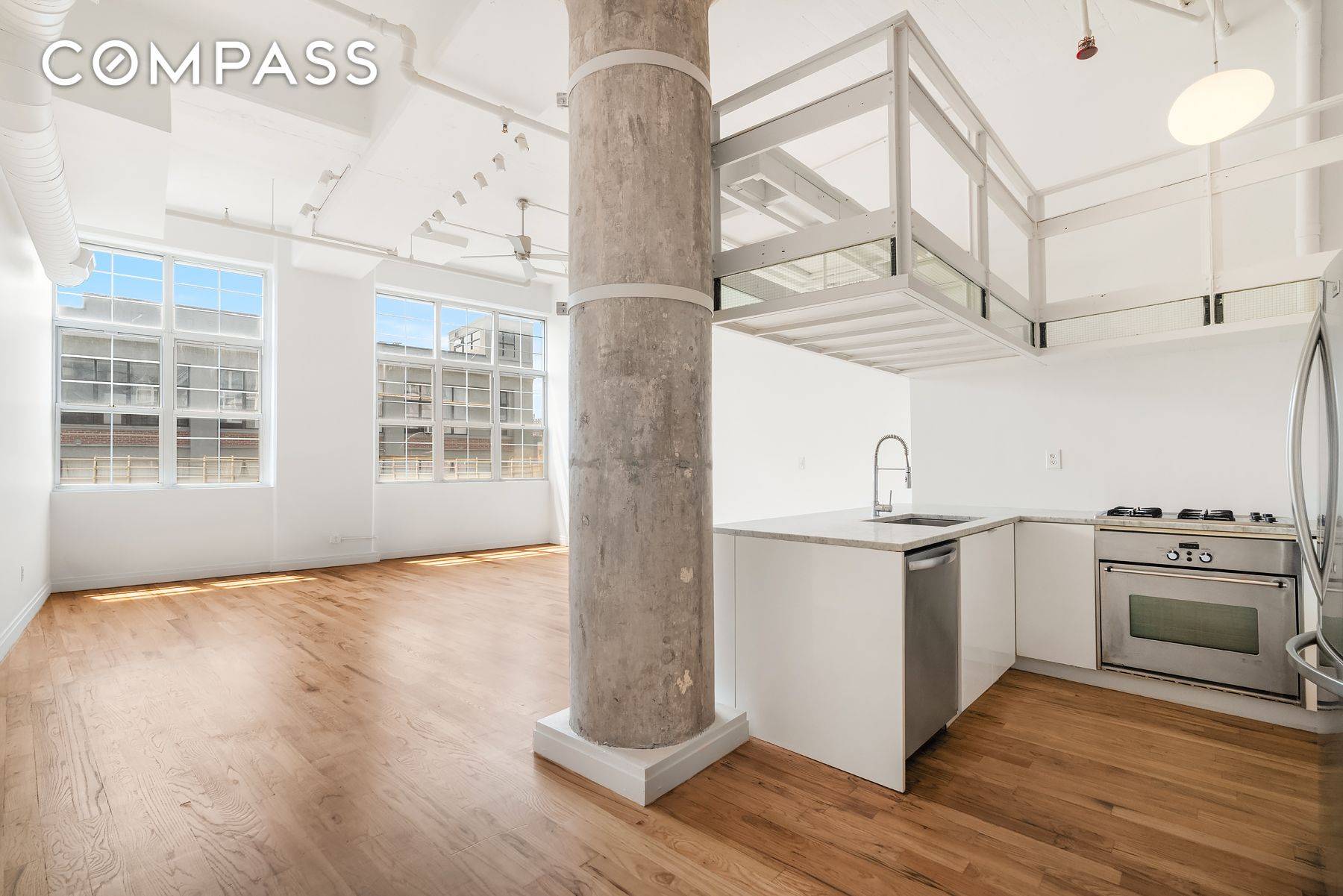 Bright Industrial Loft in Historic Chocolate Factory Conversion Live large in this character filled duplex loft set in a former chocolate factory at the intersection of Williamsburg and Bedford Stuyvesant.