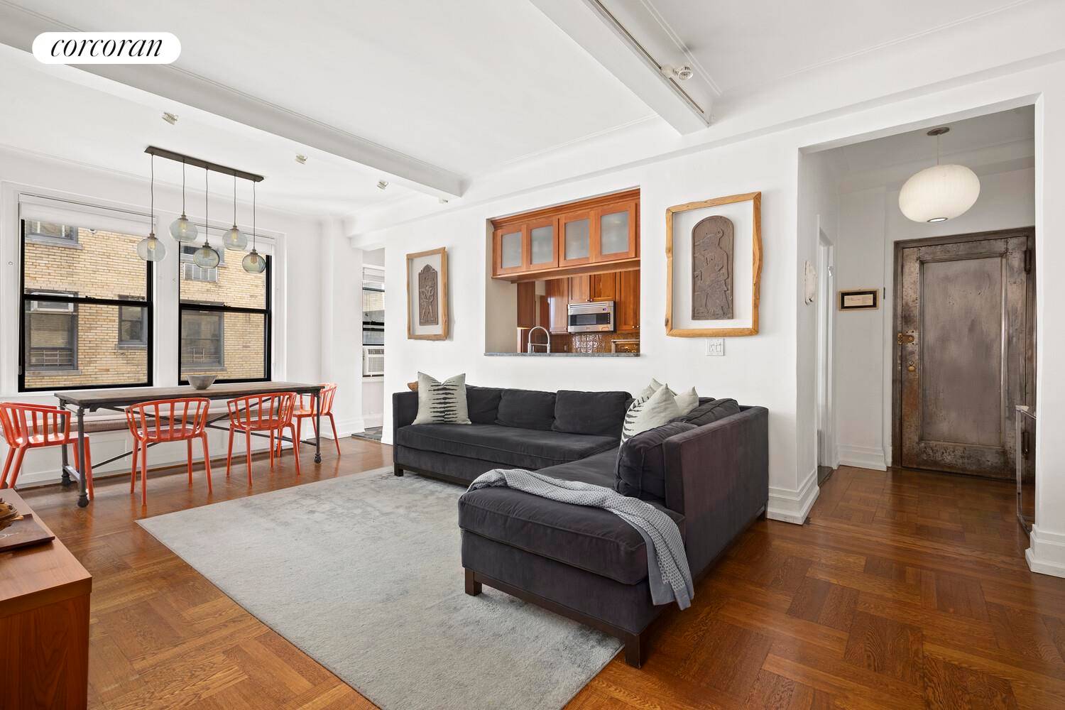 Welcome to Apartment 13F a thoughtfully designed, sun filled, high floor two bedroom home located in a full service building on the Upper West Side.