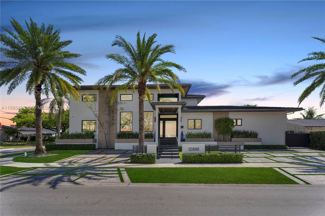 Experience luxury Miami waterfront living in this meticulously custom built 4, 772 SF residence in the prestigious guard gated community of Keystone Point.