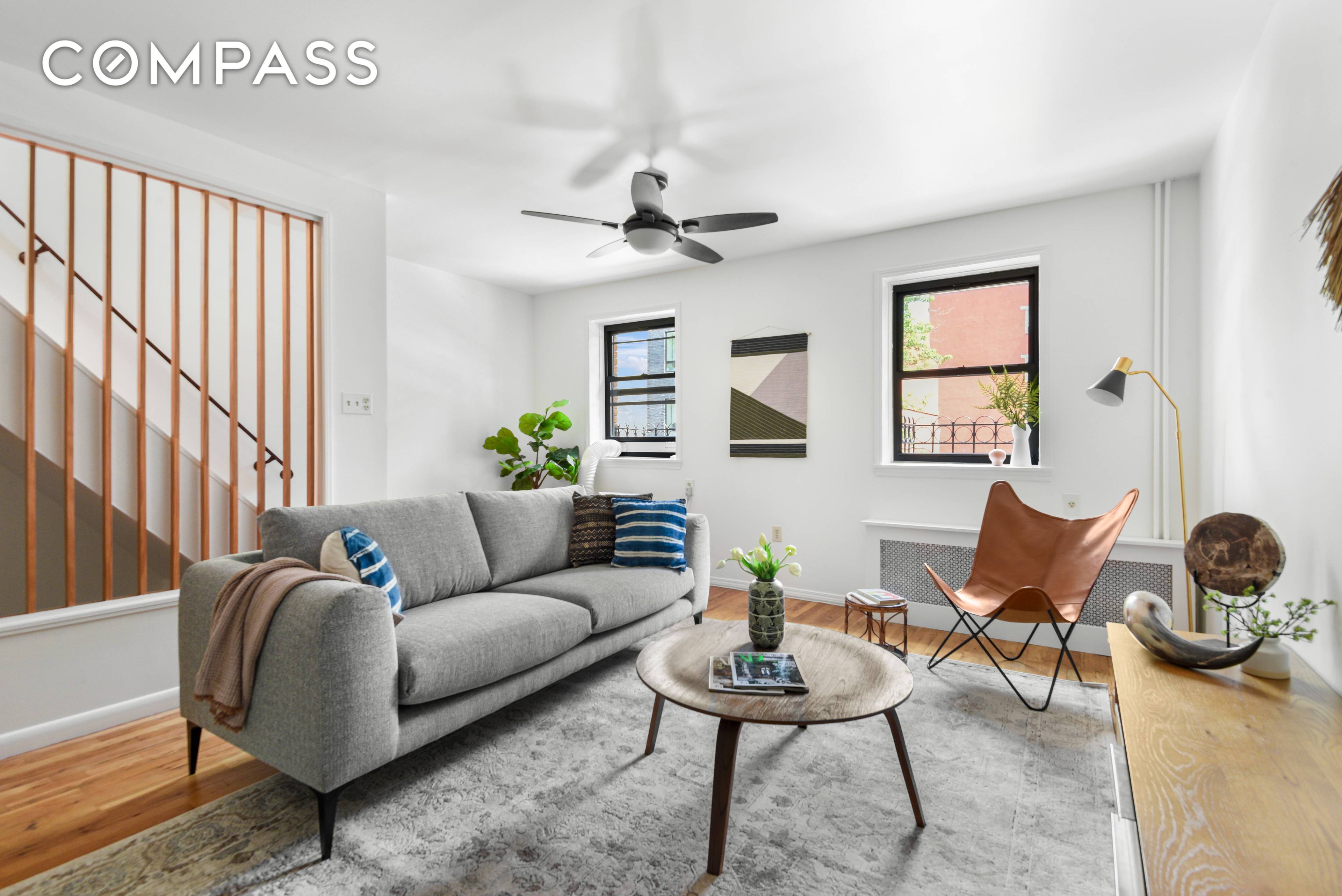 Uncommon one of a kind, single family townhouse with attached private parking garage and curb cut in heart of Carroll Gardens.