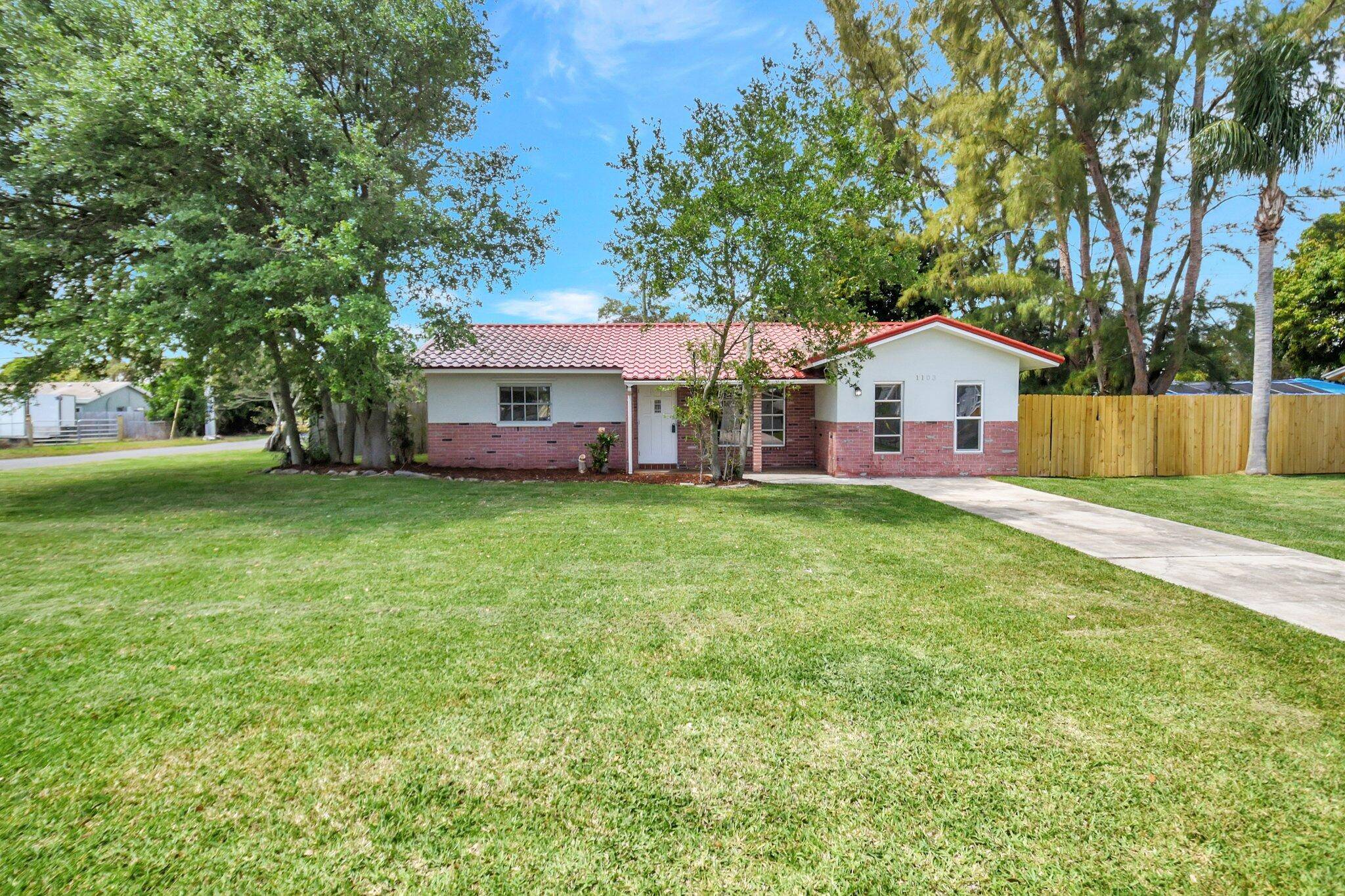 3 bedroom, 2 bath single family home.