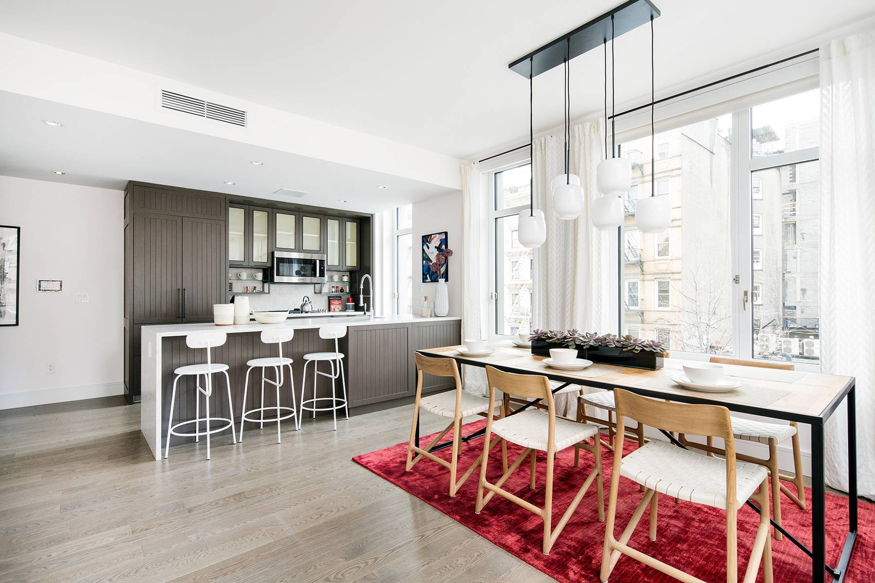 Make yourself at home in this unique corner split two bedroom, two bathroom residence.